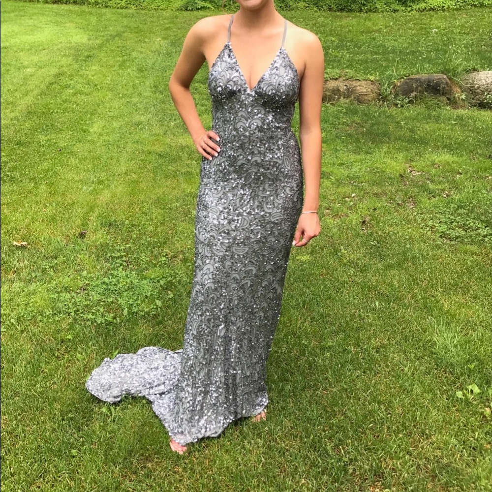 SCALA x back sequin dress